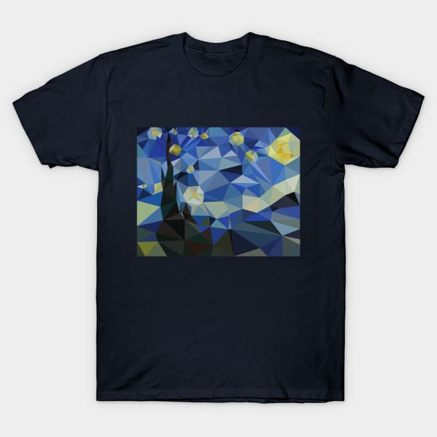 Abstract Starry Night T-Shirt by MKD